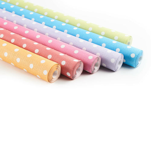 Tovaglie in rotolo 1,18x5 m goffrate assortimento pois crazy - 28 Pezzi