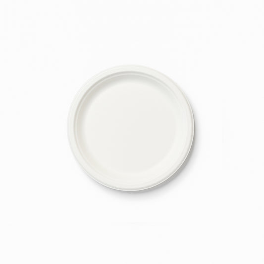 PIATTO DESSERT IN POLPA EASY BIANCO CM.17 CF.50 PZ.