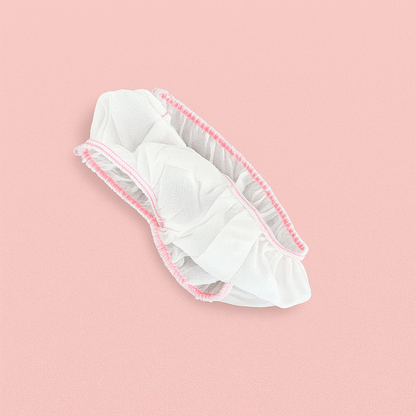 FASCE PER CAPELLI COLORE BIANCO E NERO CON ELASTICO - CONF. DA 100 PZ