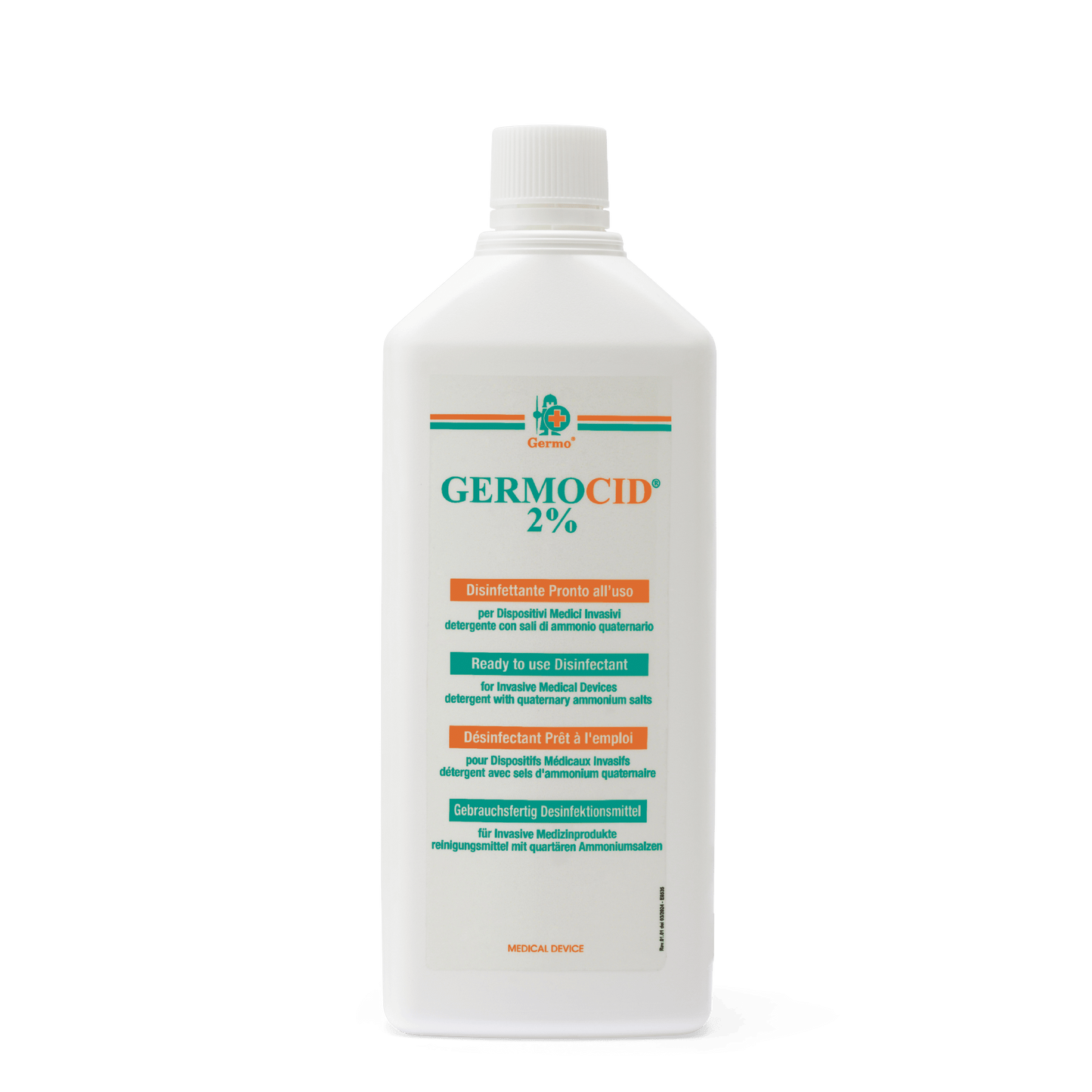 GERMOCID 2% - Disinfettante per dispositivi medici. 1000 ml