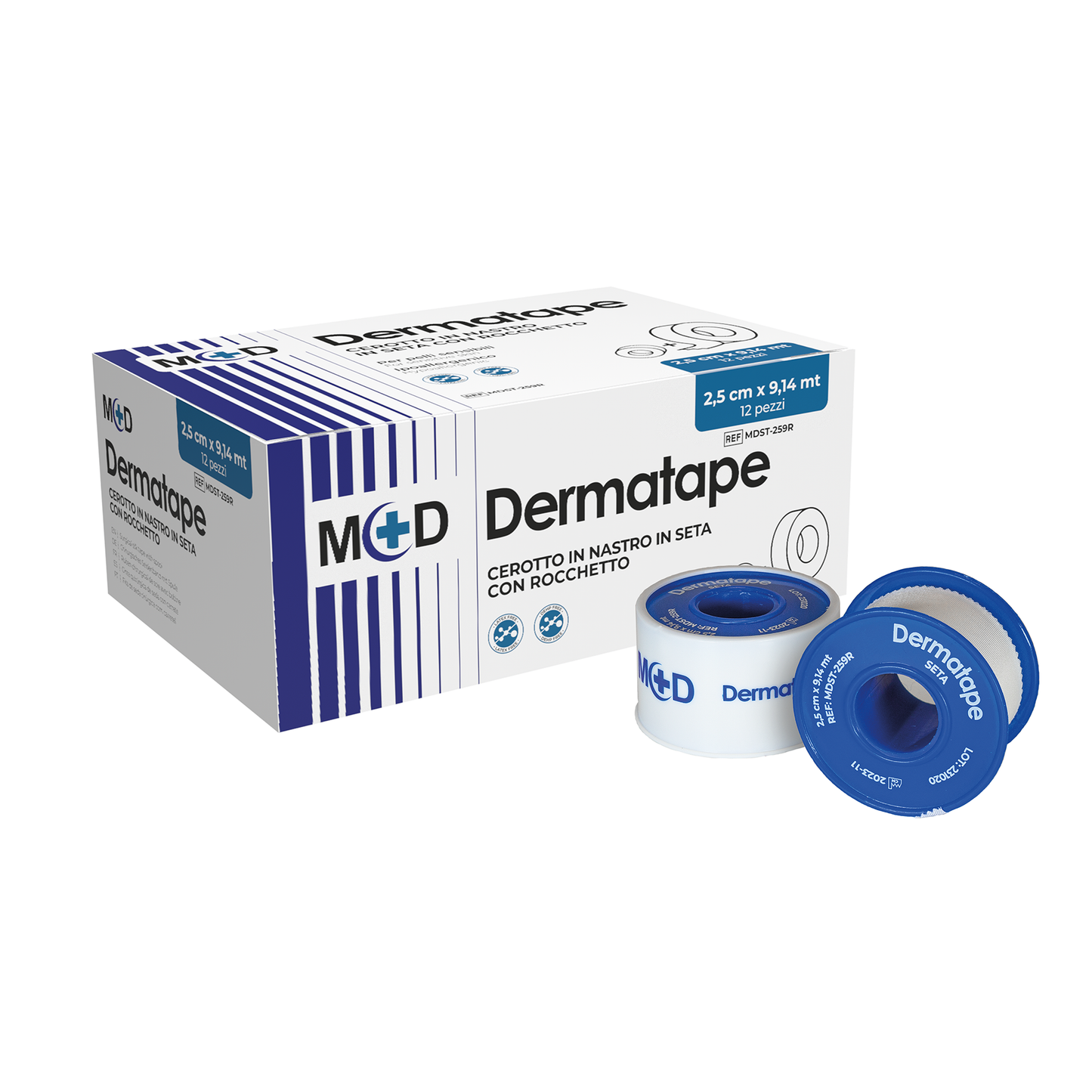 DERMATAPE SETA - Cerotto in nastro in seta sintetica - Vari formati