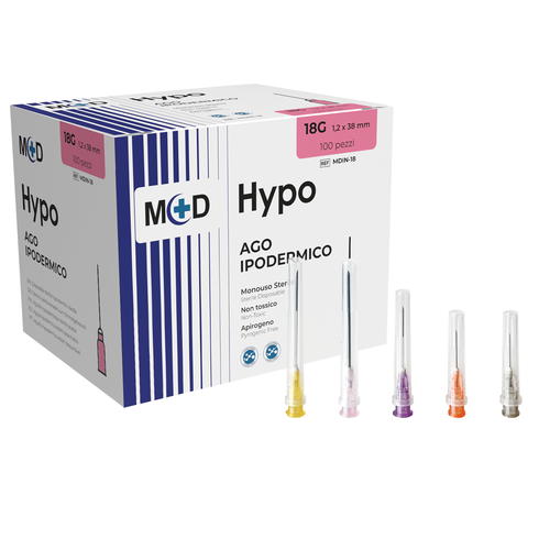 HYPO - Ago ipodermico vari formati e colori - Confezione da 100 pezzi