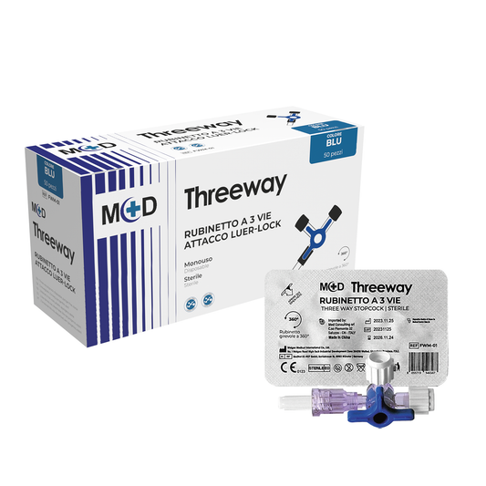 THREEWAY - Rubinetto a 3 vie - Confezione da 50 pezzi - Vari formati