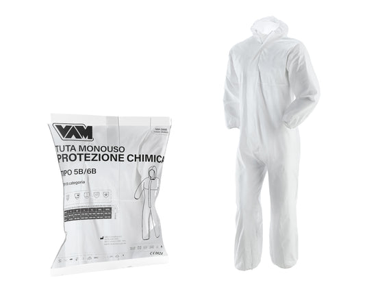 TUTA PROTEZIONE CHIMICA 5B-6B IN PLP+PE 65 GSM - 1 PZ