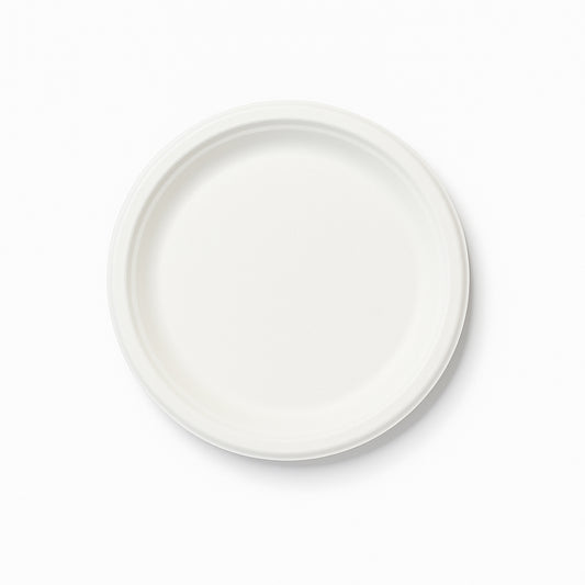 PIATTO PIANO IN POLPA DI CELLULOSA EASY CM.22 CF.50 PZ.