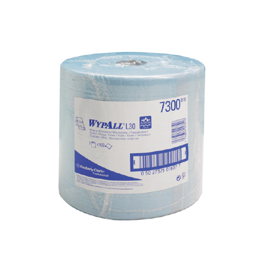 KIMBERLY-CLARK - WYPALL L20 PANNI IN CARTA BOBINA AZZURRA 7300 2VELI 500 STRAPPI