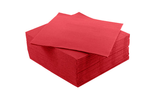 24 confezioni da 100 tovaglioli punta a punta 25x25 - Vari colori