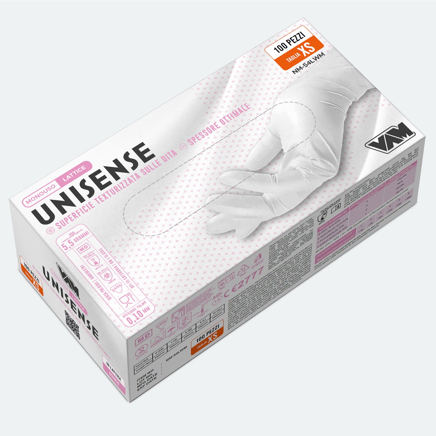 VAM UNISENSE LATTICE SENZA POLVERE  BIANCO 5,5 gr
