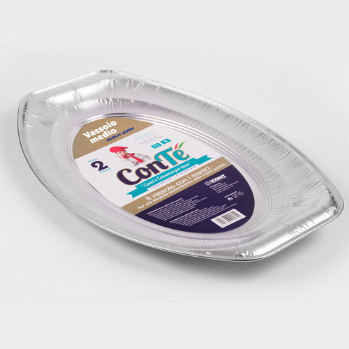 VASSOIO OVALE IN ALLUMINIO