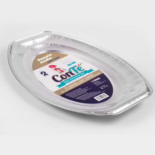 VASSOIO OVALE IN ALLUMINIO
