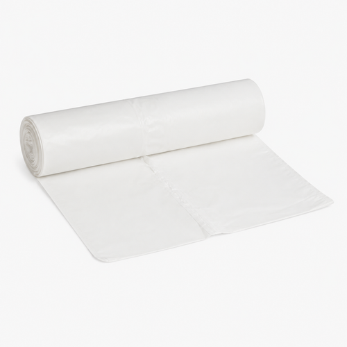SACCHI RIFIUTI BIANCHI A ROTOLO IN MATER-BI 60x50 cm - ROTOLO DA 25 PEZZI