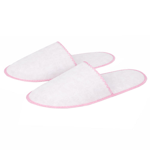 Ciabattina in TNT chiusa colore bianco - Confezione da 10 Pezzi