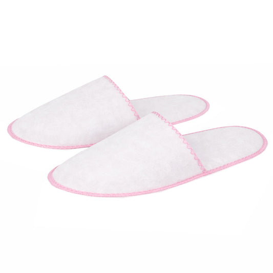 Ciabattina in TNT chiusa colore bianco - Confezione da 10 Pezzi