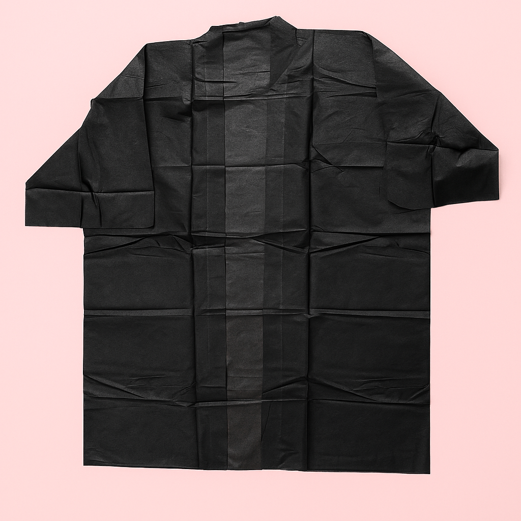 KIMONO NERO IN TNT 30GR/MQ - CONF. DA 10 PZ