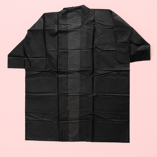 KIMONO NERO IN TNT 30GR/MQ - CONF. DA 10 PZ