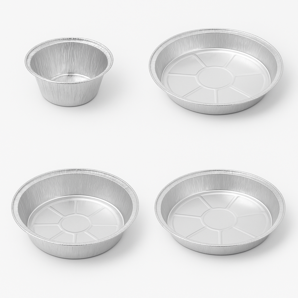 CONTENITORI TONDI IN ALLUMINIO (BORDO G)