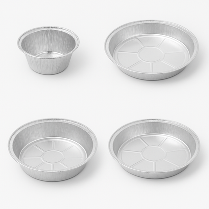 CONTENITORI TONDI IN ALLUMINIO (BORDO G)