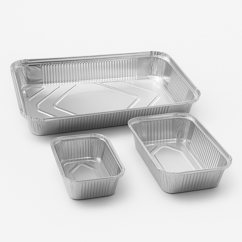 CONTENITORI RETTANGOLARI IN ALLUMINIO  (BORDO L)