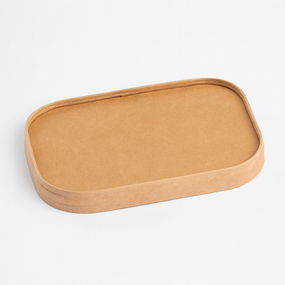 PAPERLYNEN - CONTENITORE CARTONCINO AVANA CON COPERCHIO
