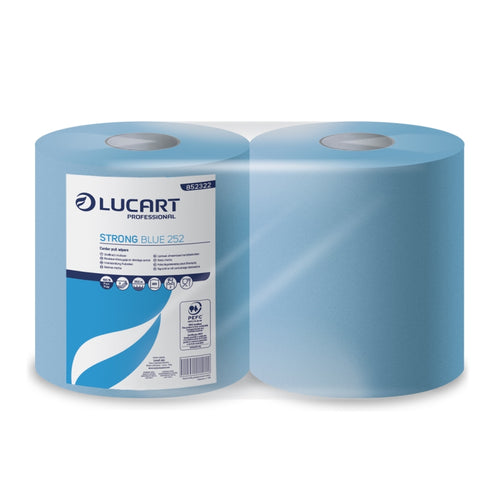 LUCART - BOBINA STRONG BLU 252 700 STRAPPI 3VELI CF.2 PZ.