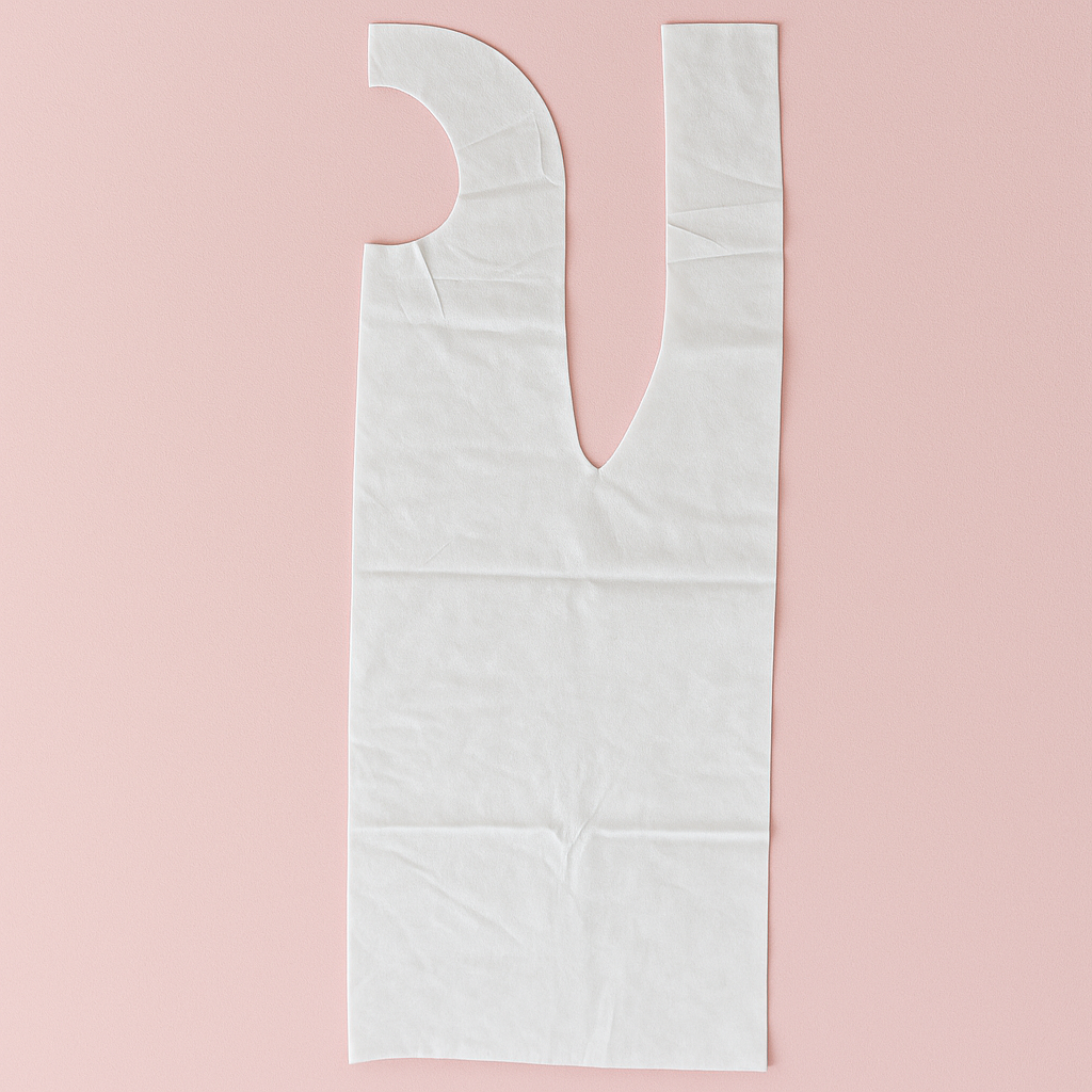 GREMBIULE BIANCO IN TNT 30 gr/mq - CONF. DA 25 PZ