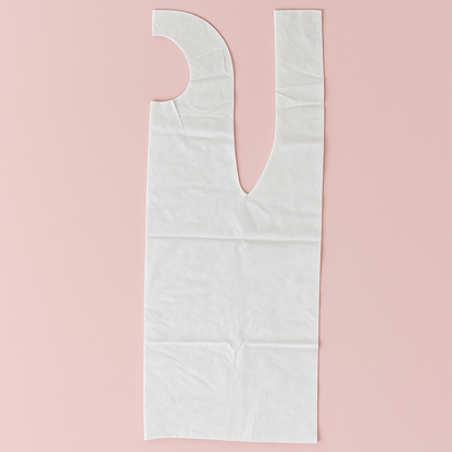 GREMBIULE BIANCO IN TNT 30 gr/mq - CONF. DA 25 PZ