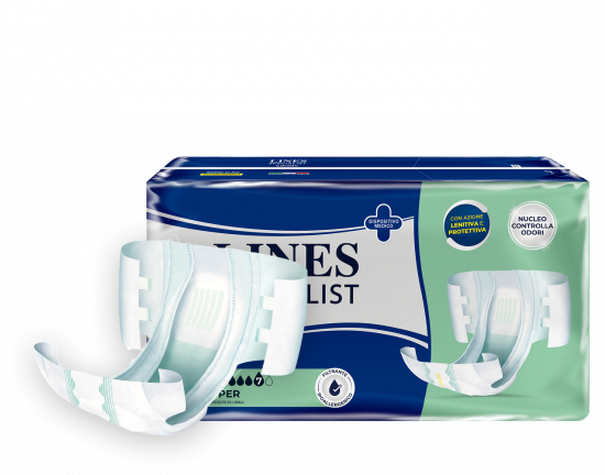 LINES SPECIALIST CLASSIC PANNOLONI A MUTANDINA SUPER - 4 CONFEZIONI DA 30 PZ (Tot. 120 Pz)
