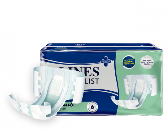 LINES SPECIALIST CLASSIC PANNOLONI A MUTANDINA SUPER - 4 CONFEZIONI DA 30 PZ (Tot. 120 Pz)