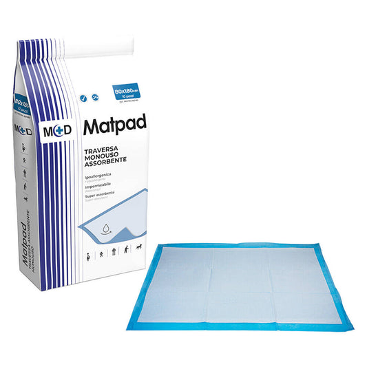 MATAPAD TRAVERSA MONOUSO ASSORBENTE  60x90 4 gr -  Confezione da 10 pezzi