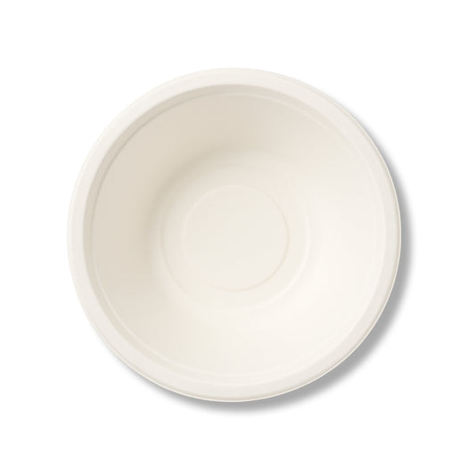 PIATTO FONDO IN POLPA BIANCO CC.400 CM.18 CF. 50 PZ.