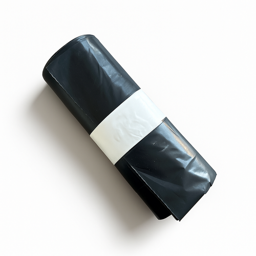 SACCHI RIFIUTI NERI A ROTOLO IN PLASTICA RIGENERATA 80x60 cm - 10 ROTOLI da 30 PEZZI (tot. 300 PEZZI)