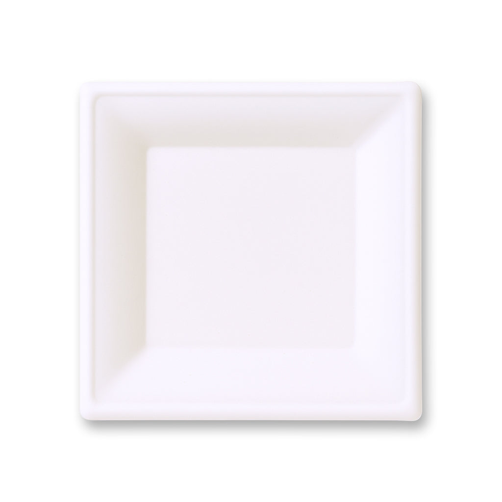 PIATTO QUADRO IN POLPA CM.25,5X25,5 CF. 50 PZ.