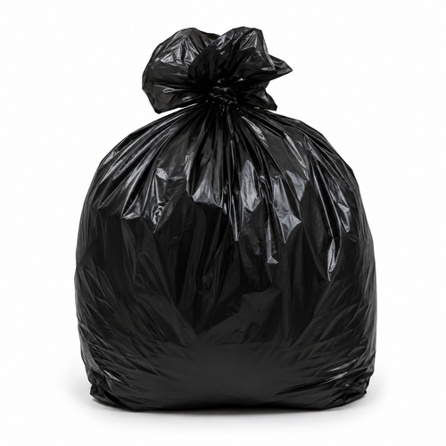 SACCHI PER RIFIUTI NERI IN LDPE 70x55 cm - SCATOLA DA 500 PEZZI