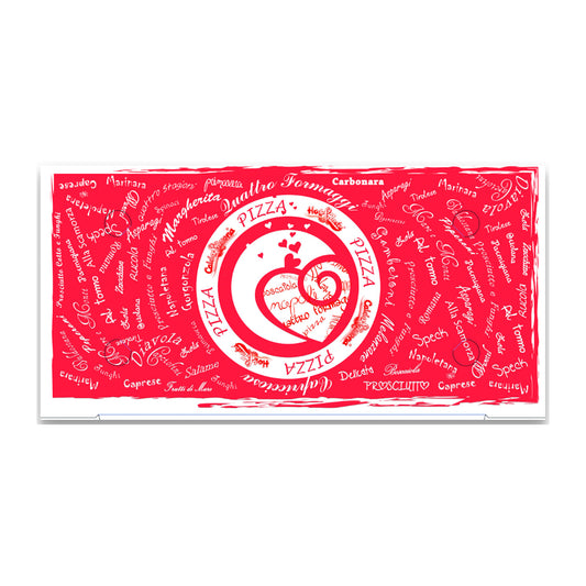 SCATOLA PIZZA CON IMMAGINE CUORE CM.48X30 CF.100 PZ.