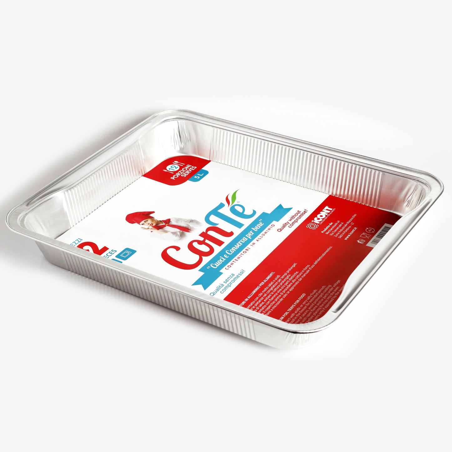 CONTENITORI IN ALLUMINIO CON COPERCHIO - LINEA CASA